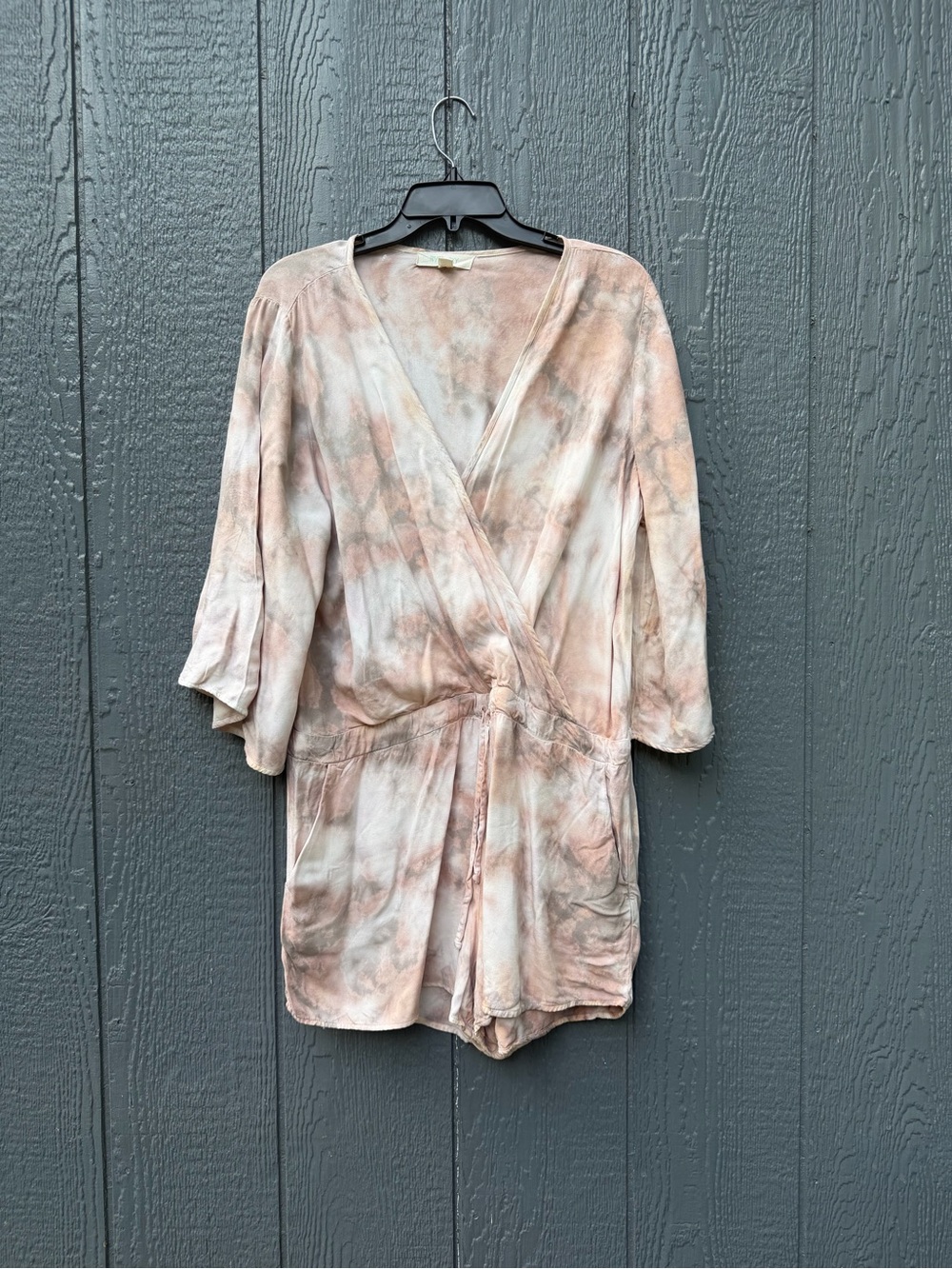 River + Sky XL Tie Dye Romper Boho Kimono Sleeve Lounge Playsuit